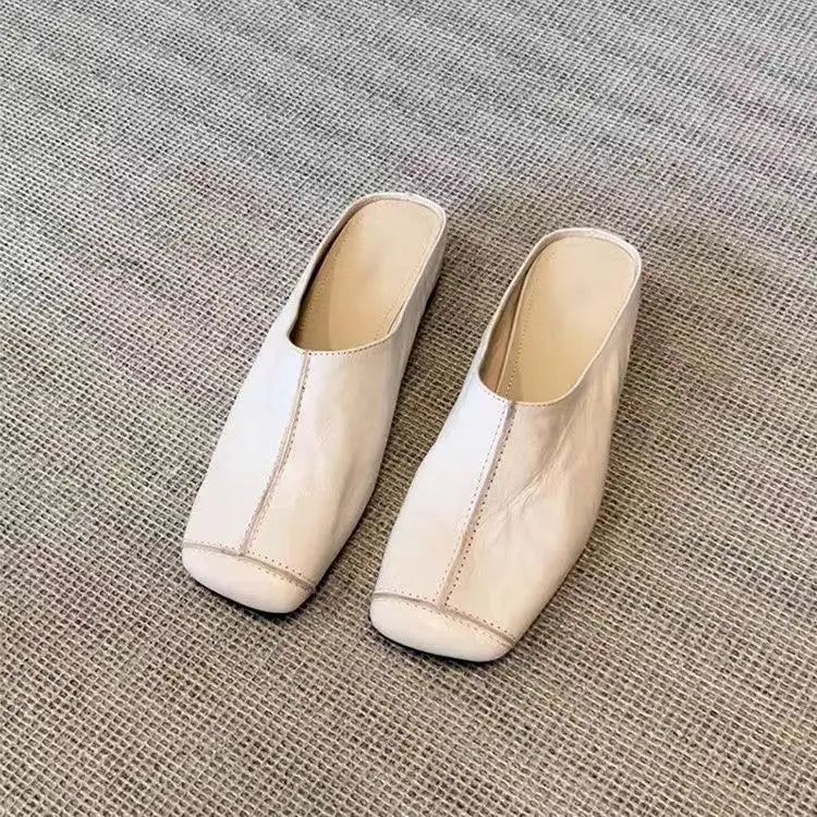 Mules pour femmes en cuir "La Délicate"