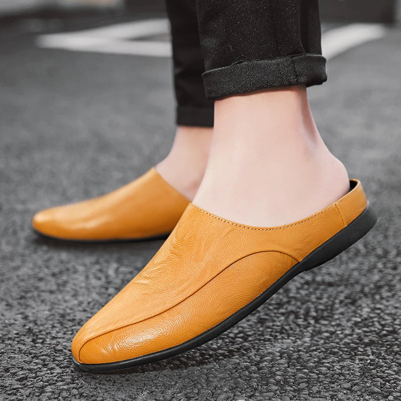 Mules cuir homme "L'Essentielle"