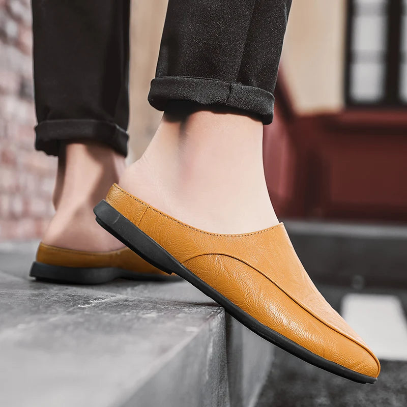 Mules cuir homme "L'Essentielle"