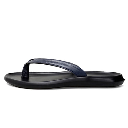 Tongs homme cuir "La Minimaliste"