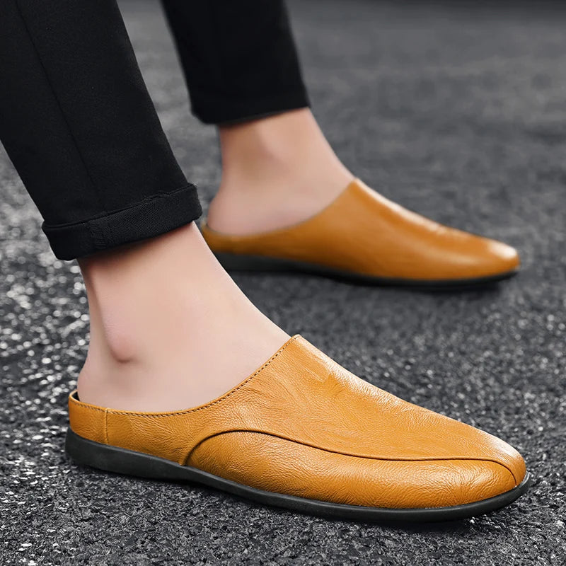 Mules cuir homme "L'Essentielle"