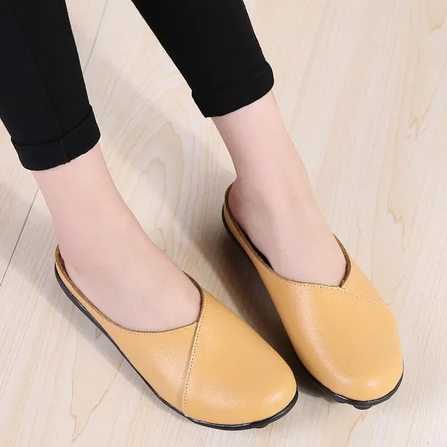 Mules femme cuir confort "La Romaine"