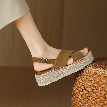 Espadrilles Femme Cuir Élégantes "La Passionnée"