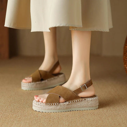 Espadrilles Femme Cuir Élégantes "La Passionnée"
