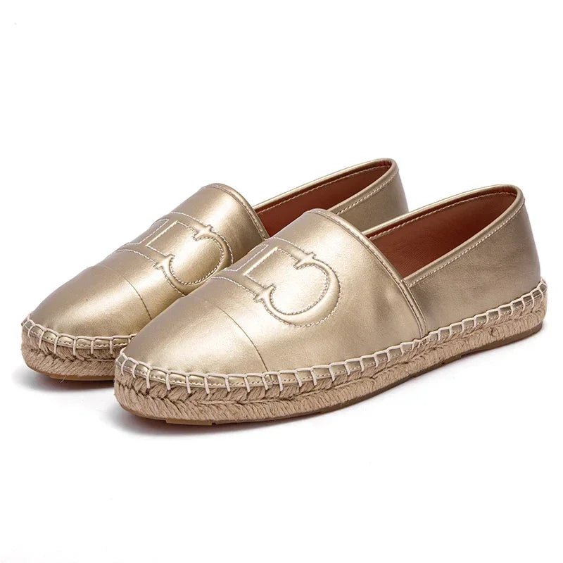 Espadrilles femme cuir "La Rétro - Chic" - Restaur Cuirs