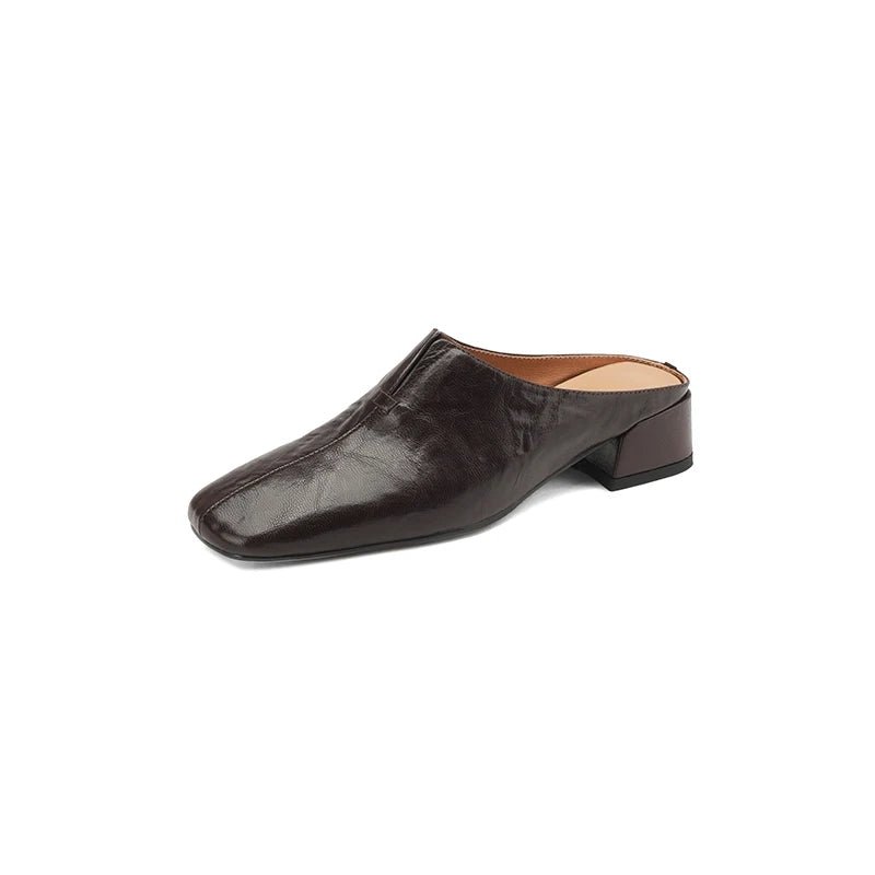 Mule en Cuir pour Femme Élégante "La Resplendissante"