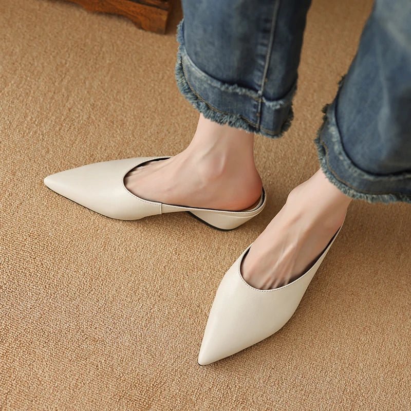 Mule en Cuir pour Femme Élégante "La Stellar"