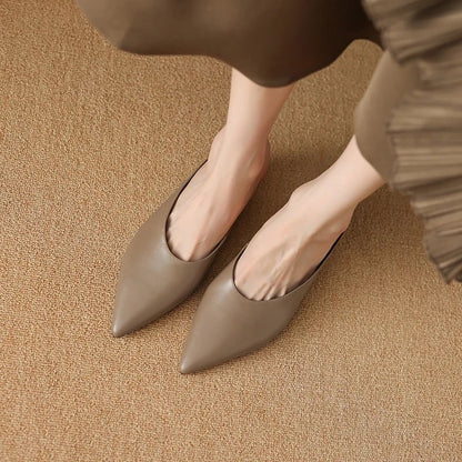 Mule en Cuir pour Femme Élégante "La Stellar"