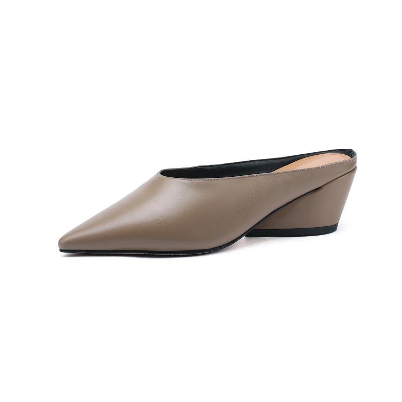 Mule en Cuir pour Femme Élégante "La Stellar"