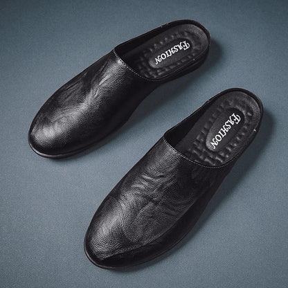 Mules cuir homme "L'Essentielle" - Restaur Cuirs