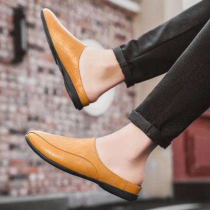 Mules cuir homme "L'Essentielle" - Restaur Cuirs