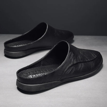 Mules cuir homme "L'Essentielle" - Restaur Cuirs