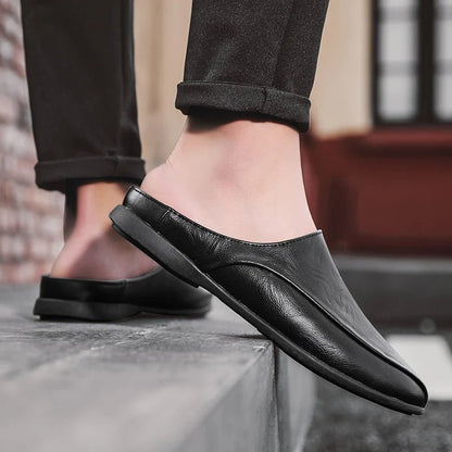 Mules cuir homme "L'Essentielle" - Restaur Cuirs
