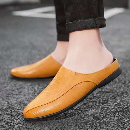 Mules cuir homme "L'Essentielle" - Restaur Cuirs