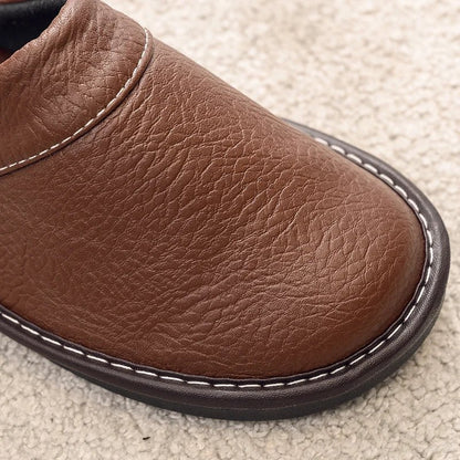 Mules en cuir pour homme "Le Cocon" - Restaur Cuirs