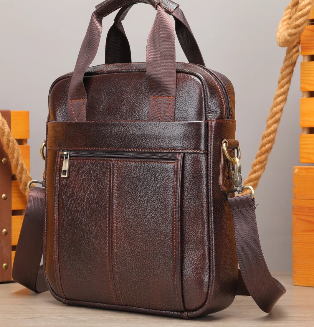 Pochette Bandoulière Cuir pour Homme "L'Explorateur" - Restaur Cuirs