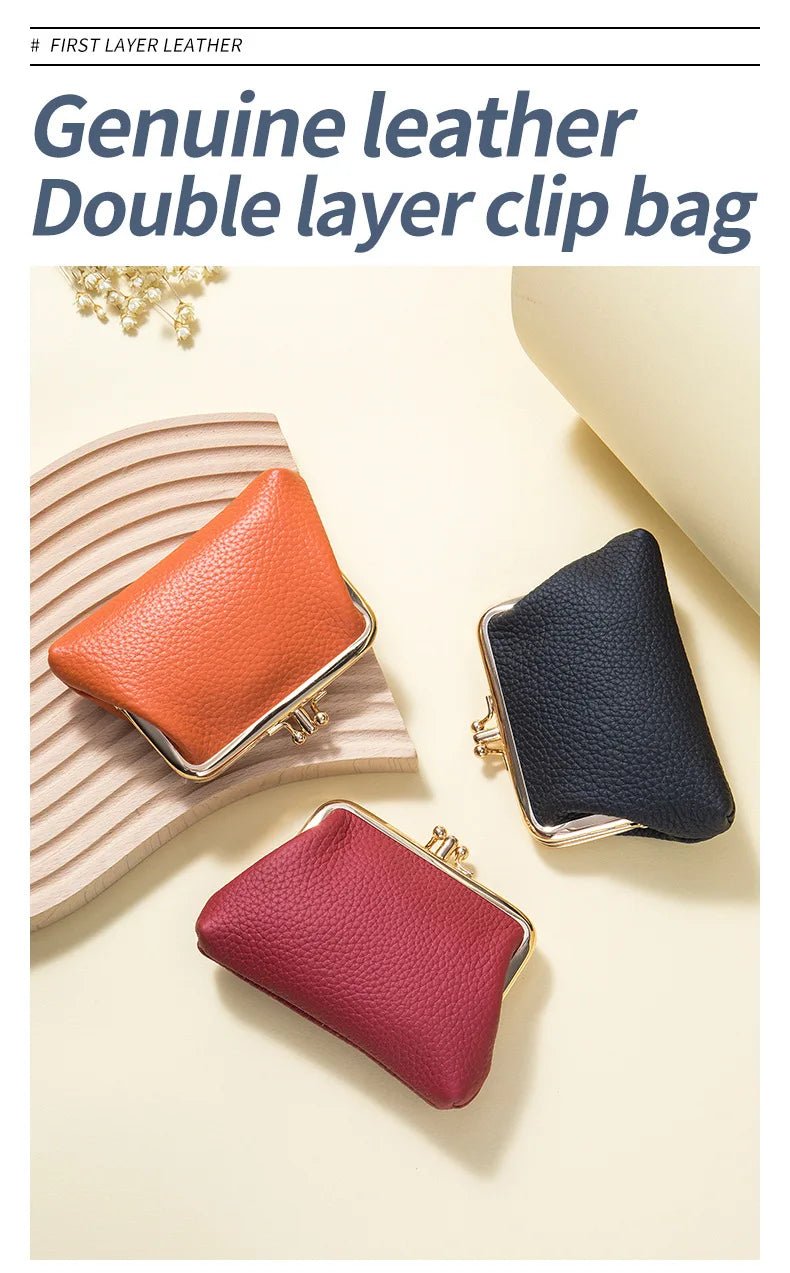 Porte - monnaie en cuir pour femme élégant "La Élita" - Restaur Cuirs