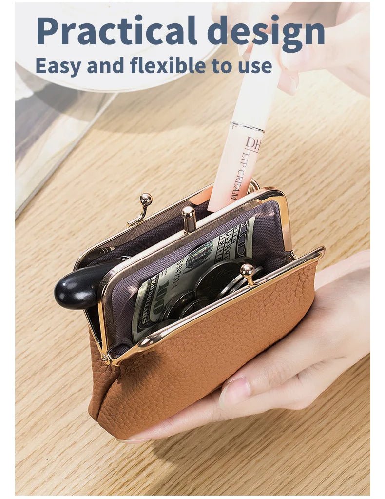 Porte - monnaie en cuir pour femme élégant "La Élita" - Restaur Cuirs