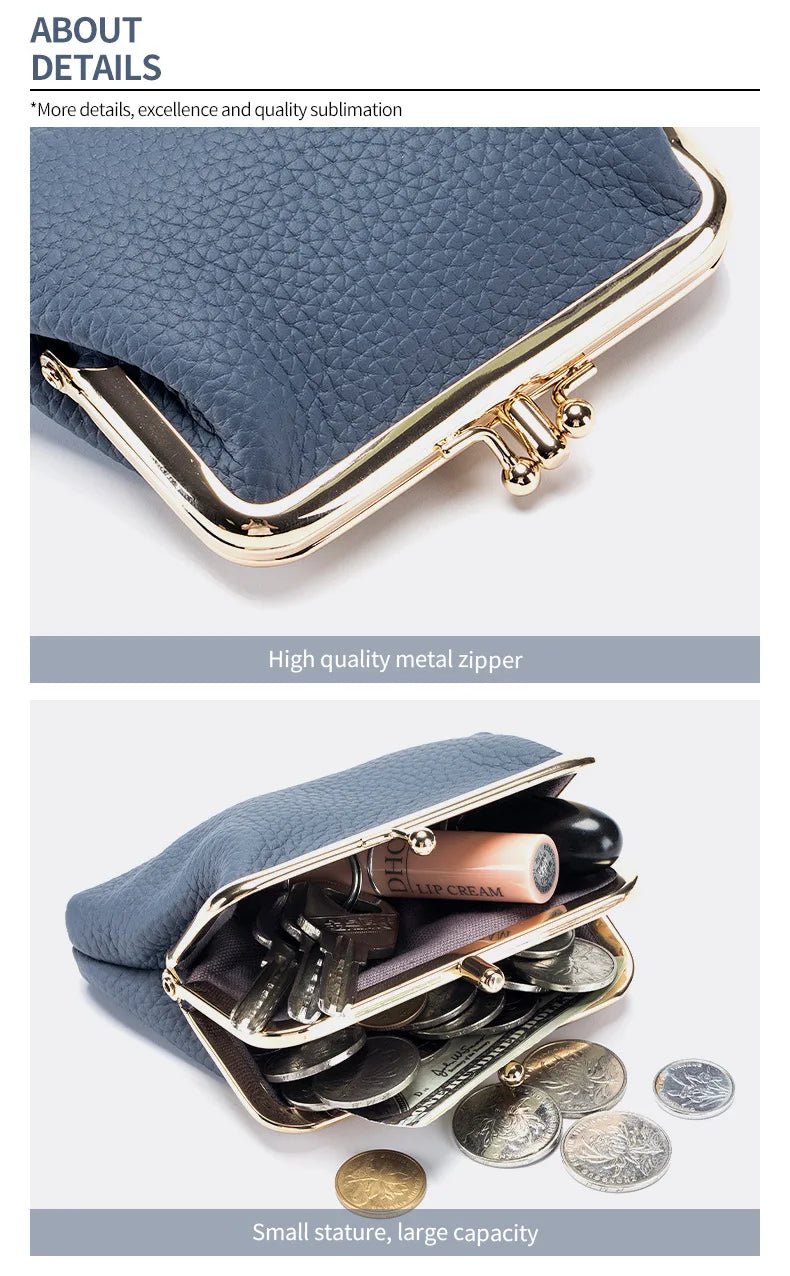 Porte - monnaie en cuir pour femme élégant "La Élita" - Restaur Cuirs