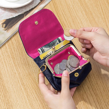 Porte monnaie en cuir pour femme élégant "La Fusion" - Restaur Cuirs