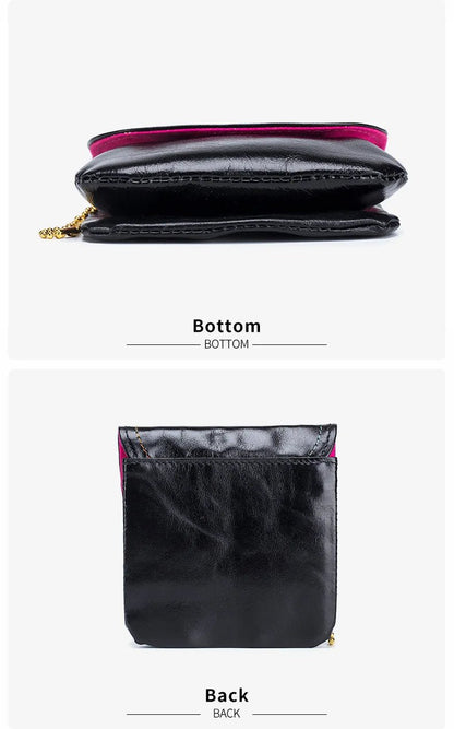 Porte monnaie en cuir pour femme élégant "La Fusion" - Restaur Cuirs
