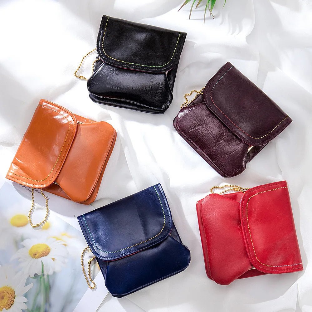 Porte monnaie en cuir pour femme élégant "La Fusion" - Restaur Cuirs