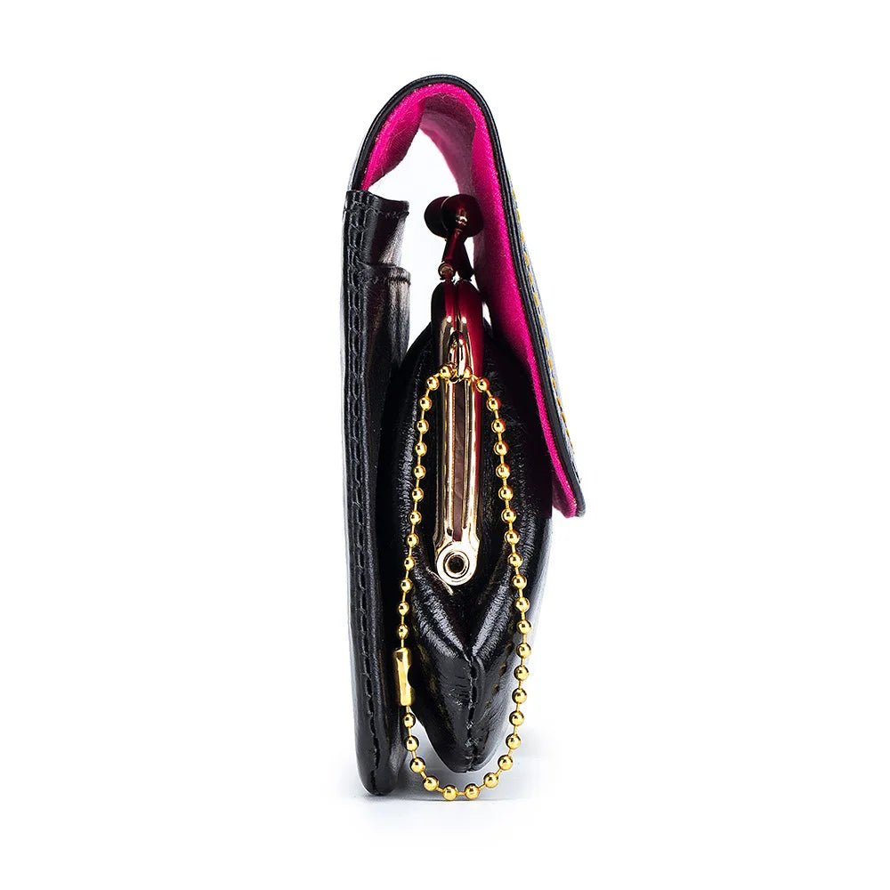 Porte monnaie en cuir pour femme élégant "La Fusion" - Restaur Cuirs