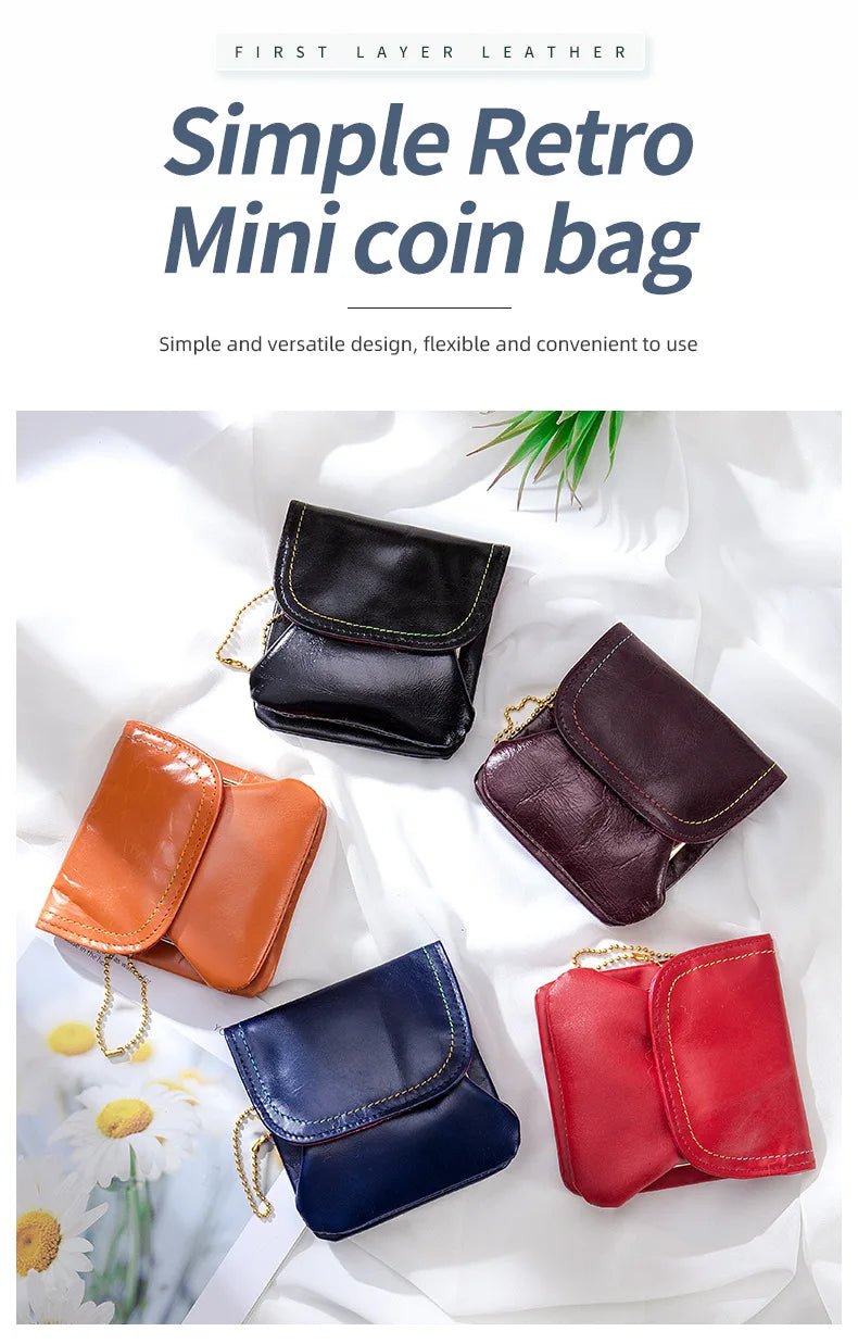 Porte monnaie en cuir pour femme élégant "La Fusion" - Restaur Cuirs