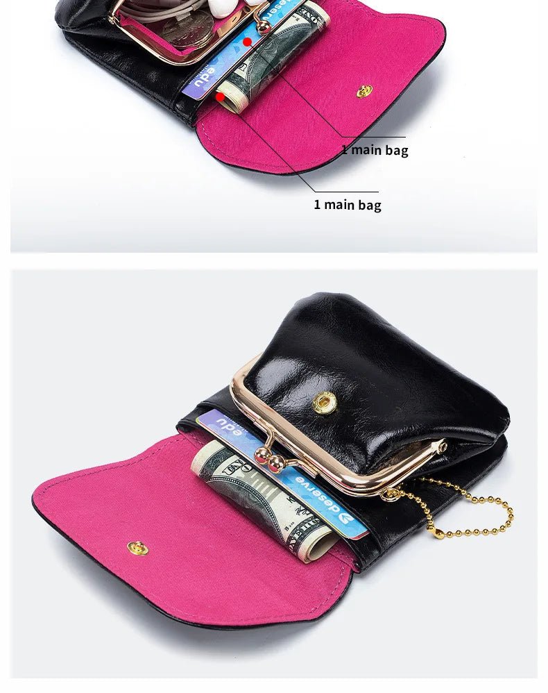 Porte monnaie en cuir pour femme élégant "La Fusion" - Restaur Cuirs