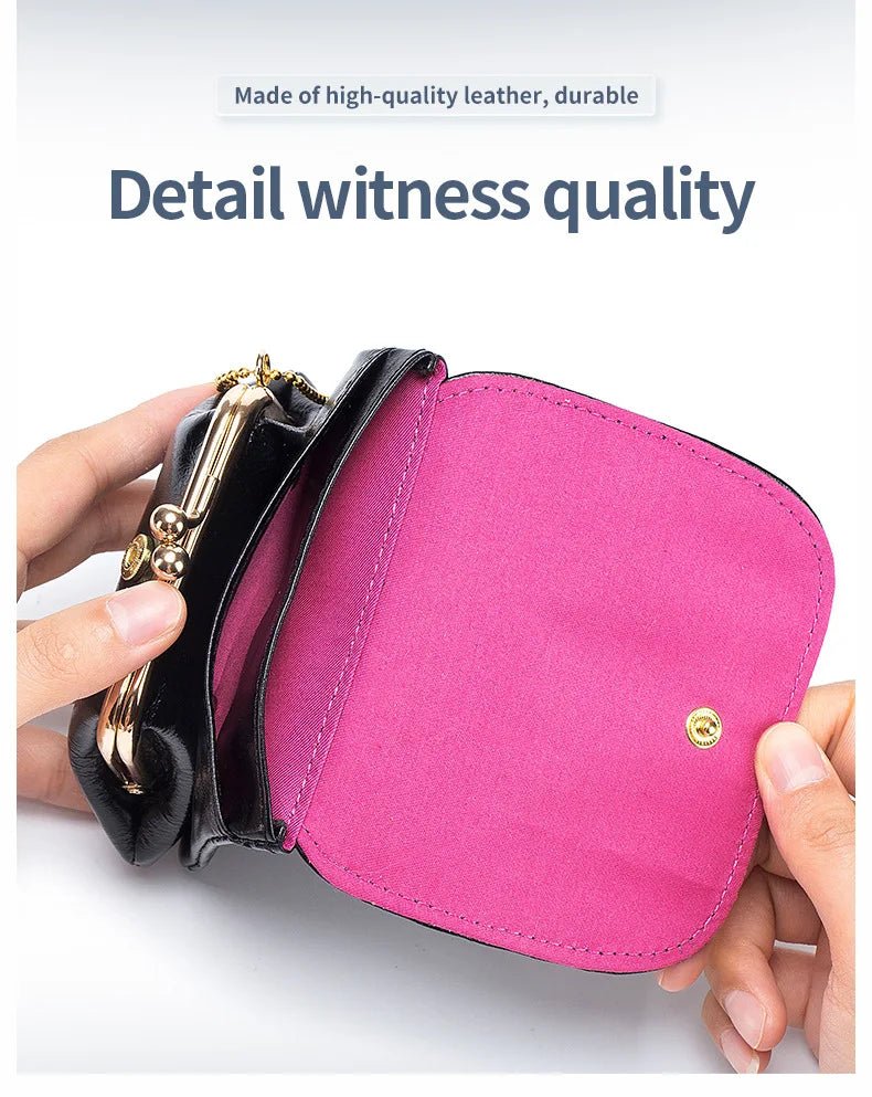 Porte monnaie en cuir pour femme élégant "La Fusion" - Restaur Cuirs
