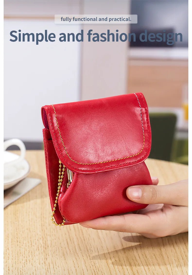 Porte monnaie en cuir pour femme élégant "La Fusion" - Restaur Cuirs