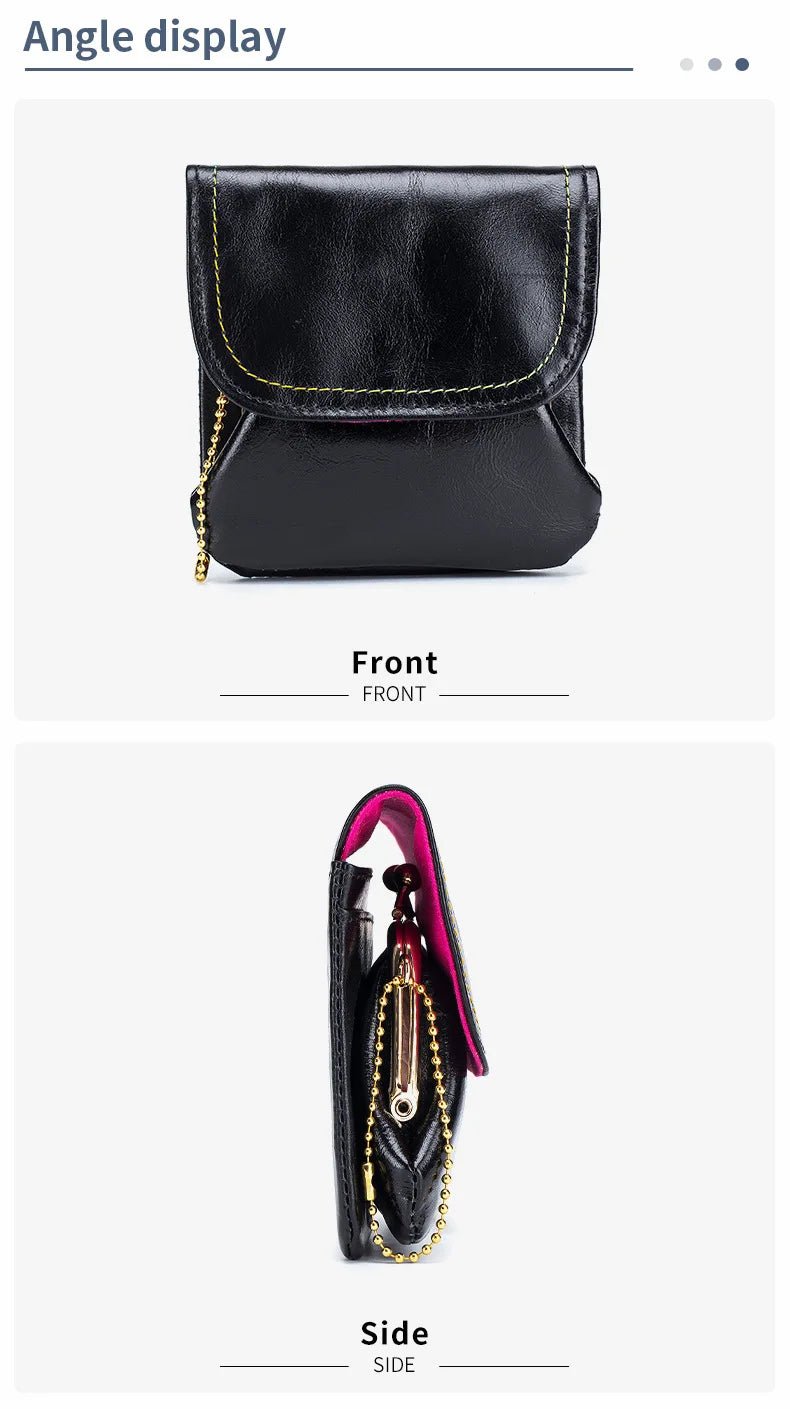Porte monnaie en cuir pour femme élégant "La Fusion" - Restaur Cuirs