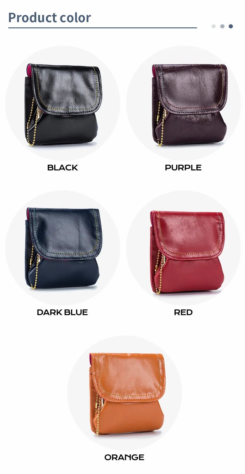 Porte monnaie en cuir pour femme élégant "La Fusion" - Restaur Cuirs