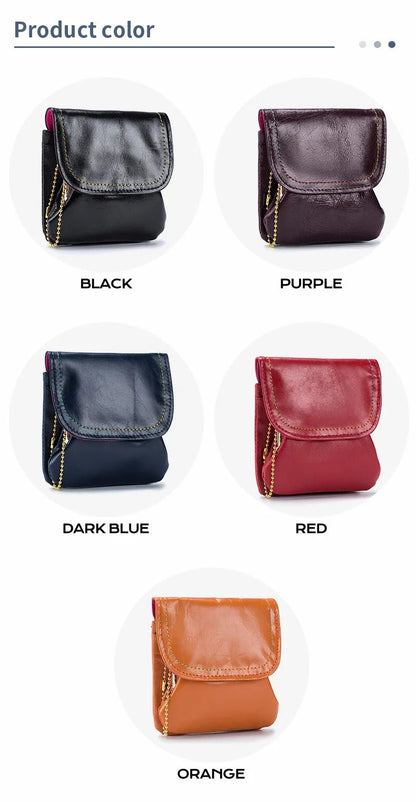 Porte monnaie en cuir pour femme élégant "La Fusion" - Restaur Cuirs