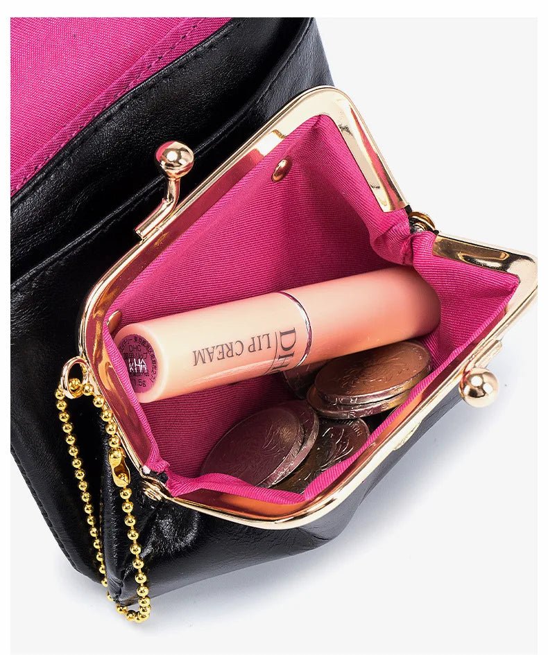 Porte monnaie en cuir pour femme élégant "La Fusion" - Restaur Cuirs