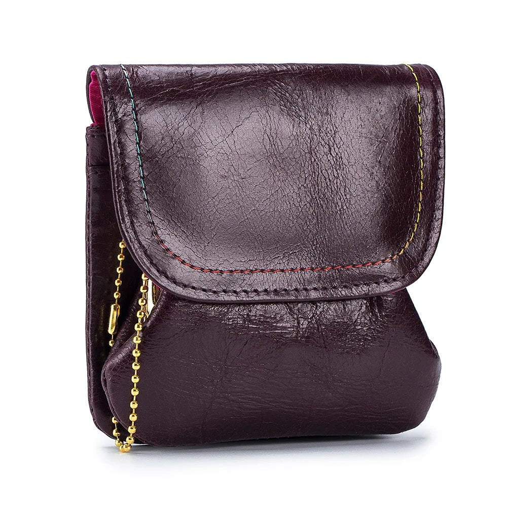 Porte monnaie en cuir pour femme élégant "La Fusion" - Restaur Cuirs
