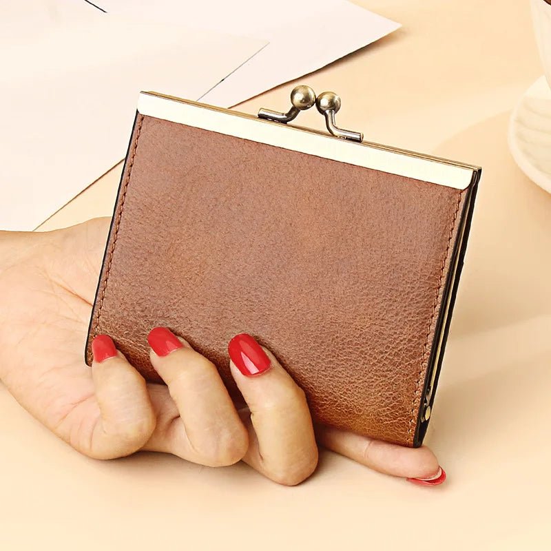 Porte - monnaie en cuir pour femme élégant "La Nymphe" - Restaur Cuirs