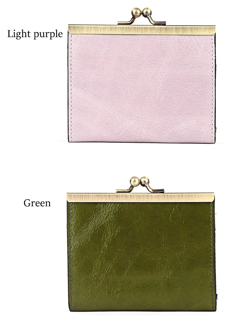 Porte - monnaie en cuir pour femme élégant "La Nymphe" - Restaur Cuirs