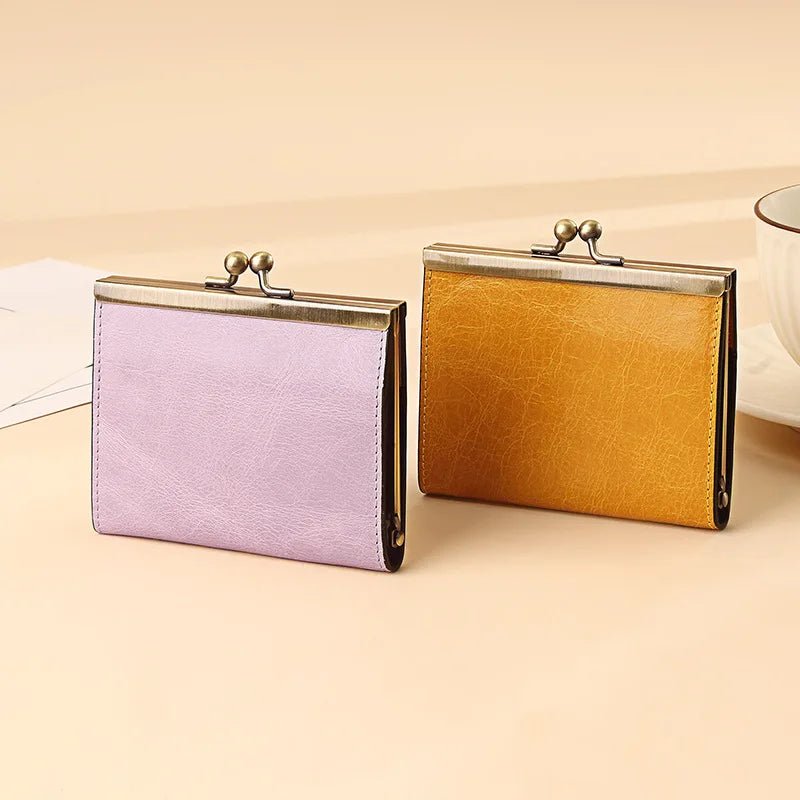 Porte - monnaie en cuir pour femme élégant "La Nymphe" - Restaur Cuirs