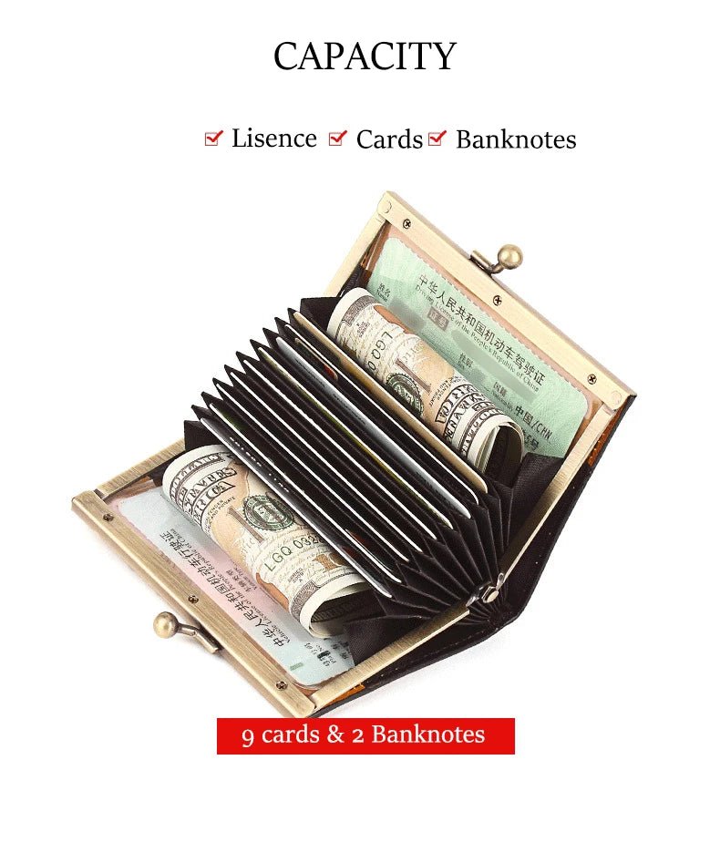 Porte - monnaie en cuir pour femme élégant "La Nymphe" - Restaur Cuirs