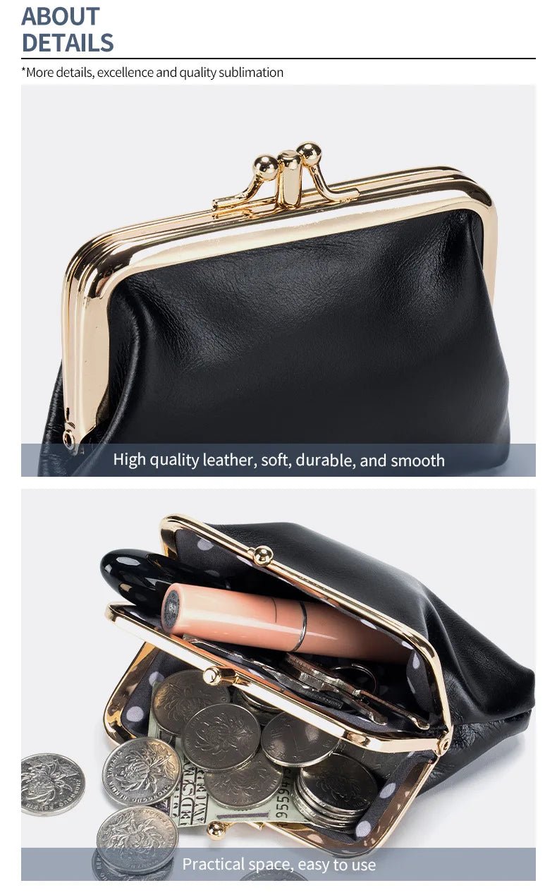 Porte - monnaie en cuir pour femme élégant "La Poésie" - Restaur Cuirs