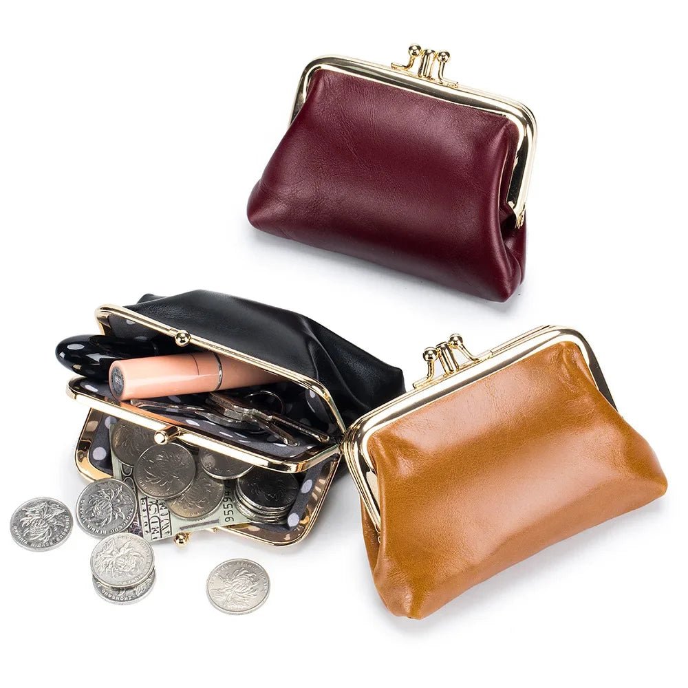 Porte - monnaie en cuir pour femme élégant "La Poésie" - Restaur Cuirs