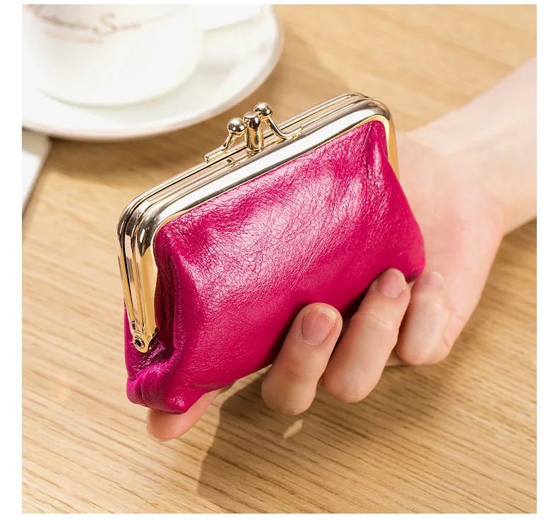 Porte - monnaie en cuir pour femme élégant "La Poésie" - Restaur Cuirs