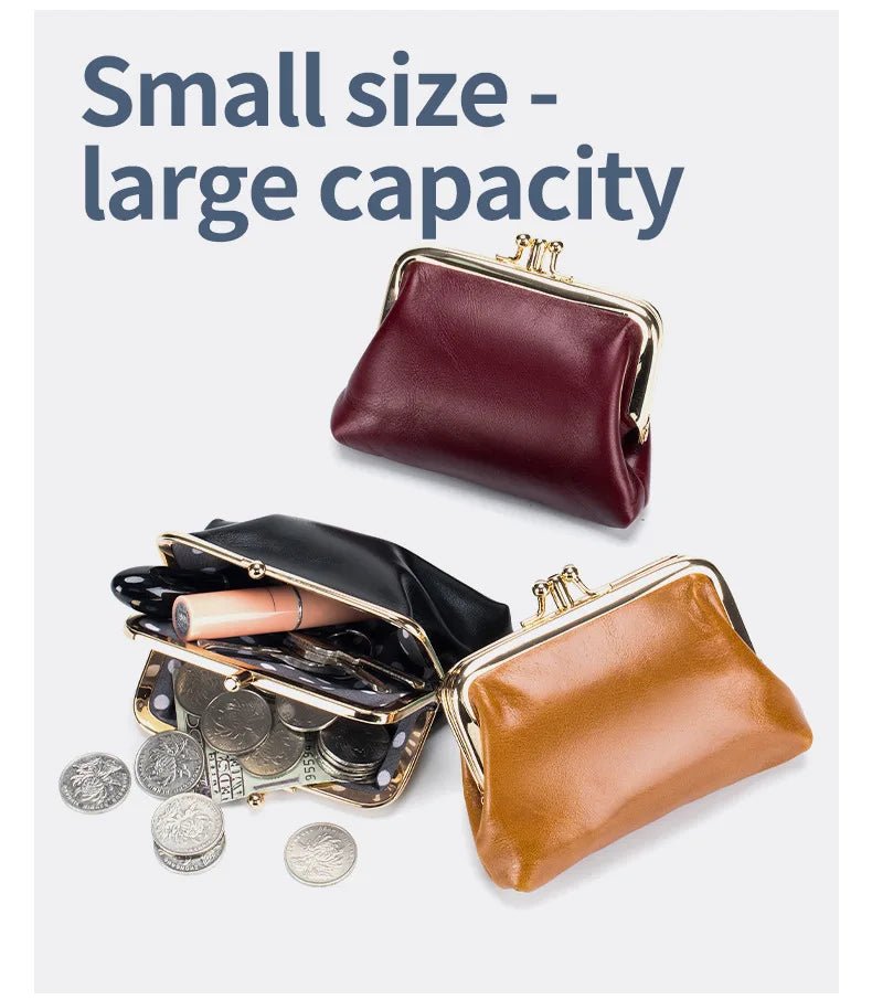Porte - monnaie en cuir pour femme élégant "La Poésie" - Restaur Cuirs