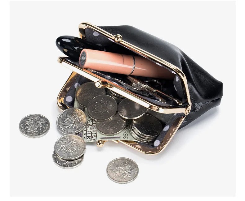 Porte - monnaie en cuir pour femme élégant "La Poésie" - Restaur Cuirs