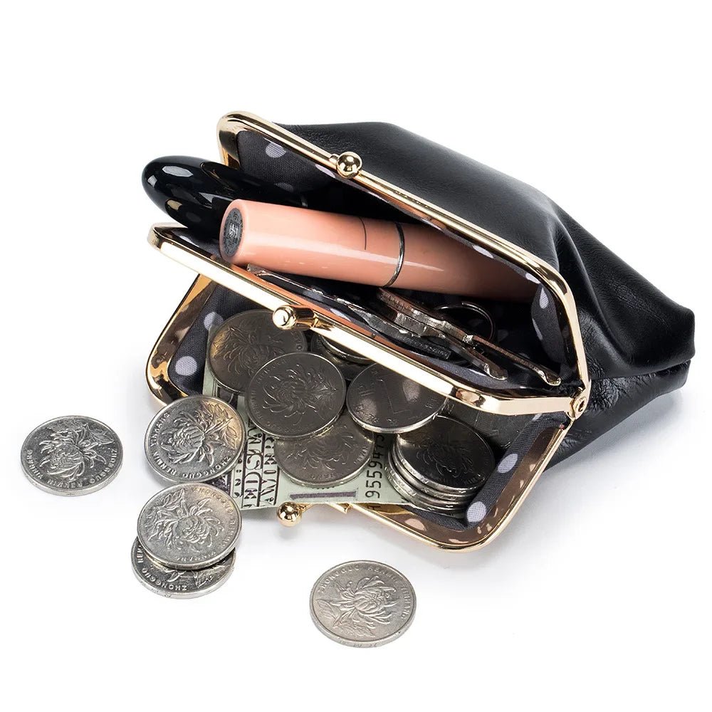Porte - monnaie en cuir pour femme élégant "La Poésie" - Restaur Cuirs