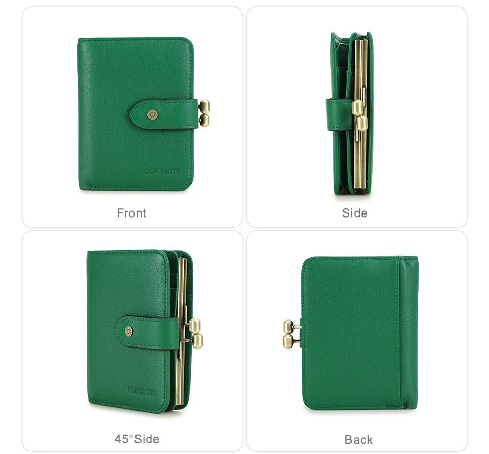 Porte - monnaie en cuir pour femme élégant "La Saphir" - Restaur Cuirs