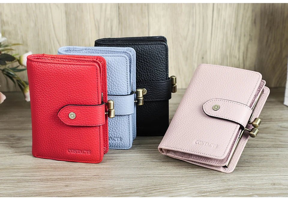 Porte - monnaie en cuir pour femme élégant "La Saphir" - Restaur Cuirs