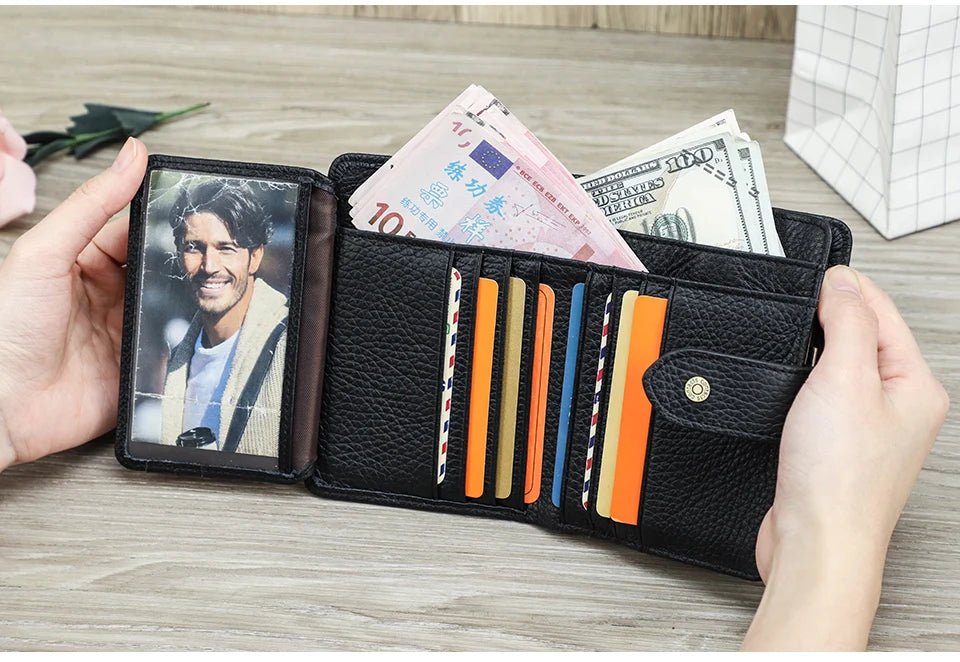 Porte - monnaie en cuir pour femme élégant "La Saphir" - Restaur Cuirs