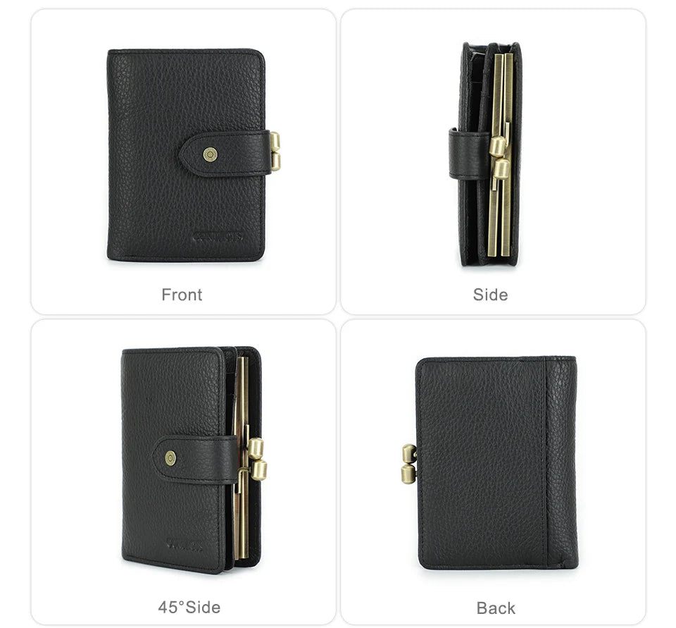 Porte - monnaie en cuir pour femme élégant "La Saphir" - Restaur Cuirs